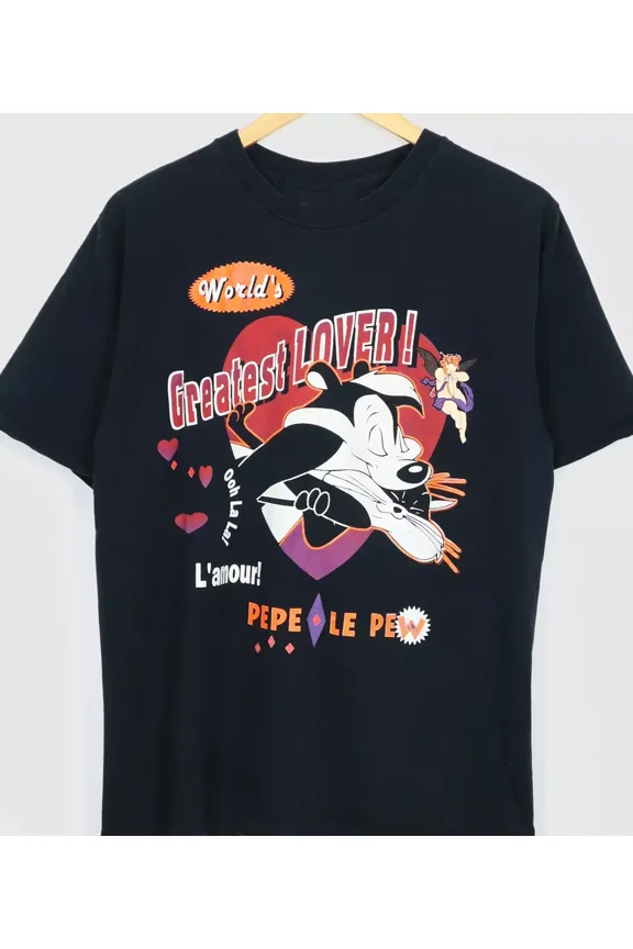 VINTAGE vtg Pepe Le Pew shirt black T-shirt Unisex tee All sizes S-45Xl XB253