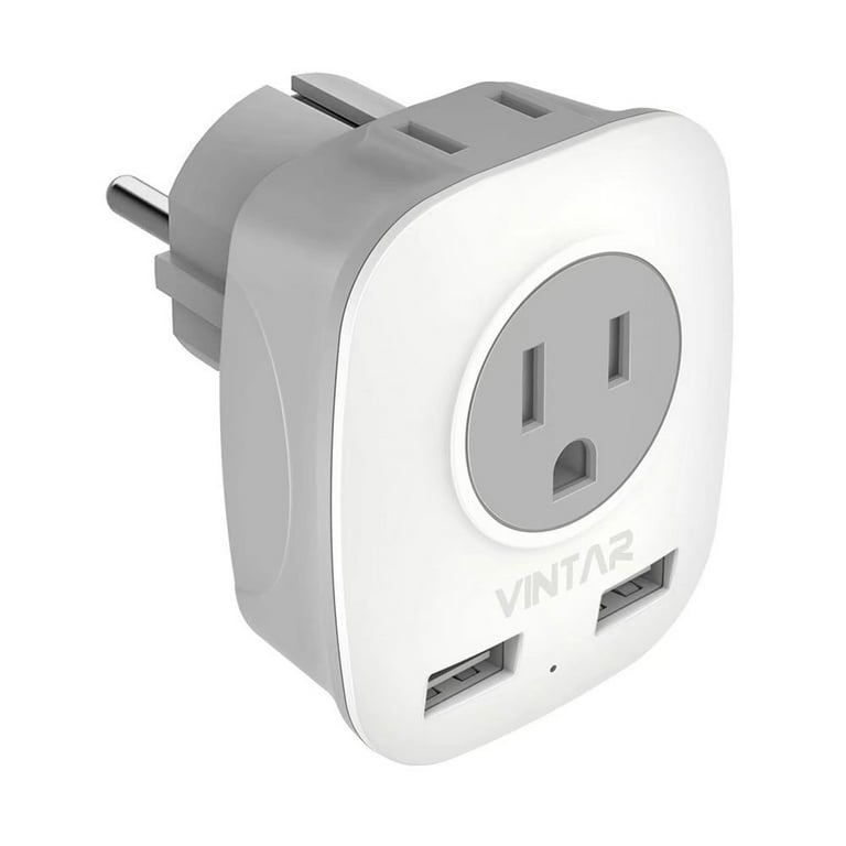 European Outlet Adapter, Europe To USA