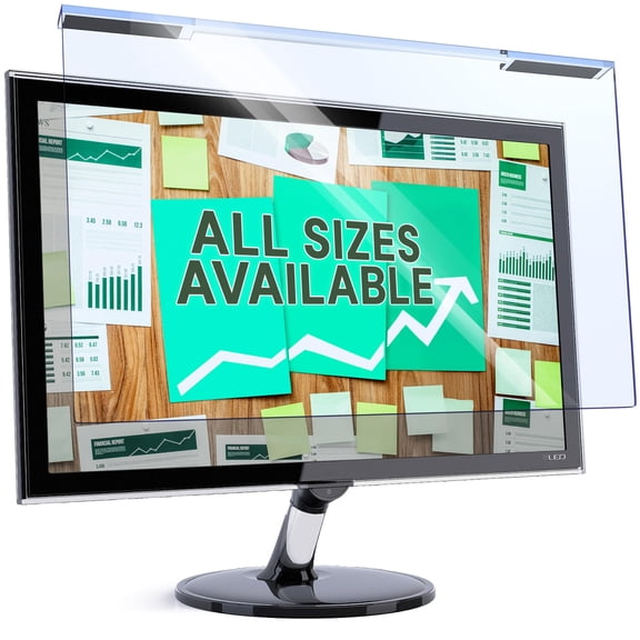 VINTEZ Blue Light Screen Protector for 23, 23.6, 23.8, 24 Inch Computer Monitor and Laptop Anti-UV Blue Light Blocking Film for Desktop PC, Eye Protection Filter, 21.2" x 13.4", 1 Pack