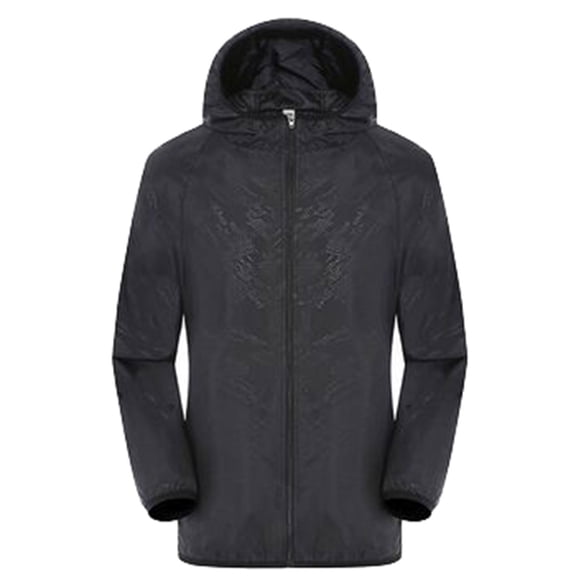 VINUSLI Windbreaker for Women Lightweight Athletic Jacket Quick Dry Outdoor Bicycle Waterproof Rain Coat Workout Packable Jackets 2025 Black,XXL