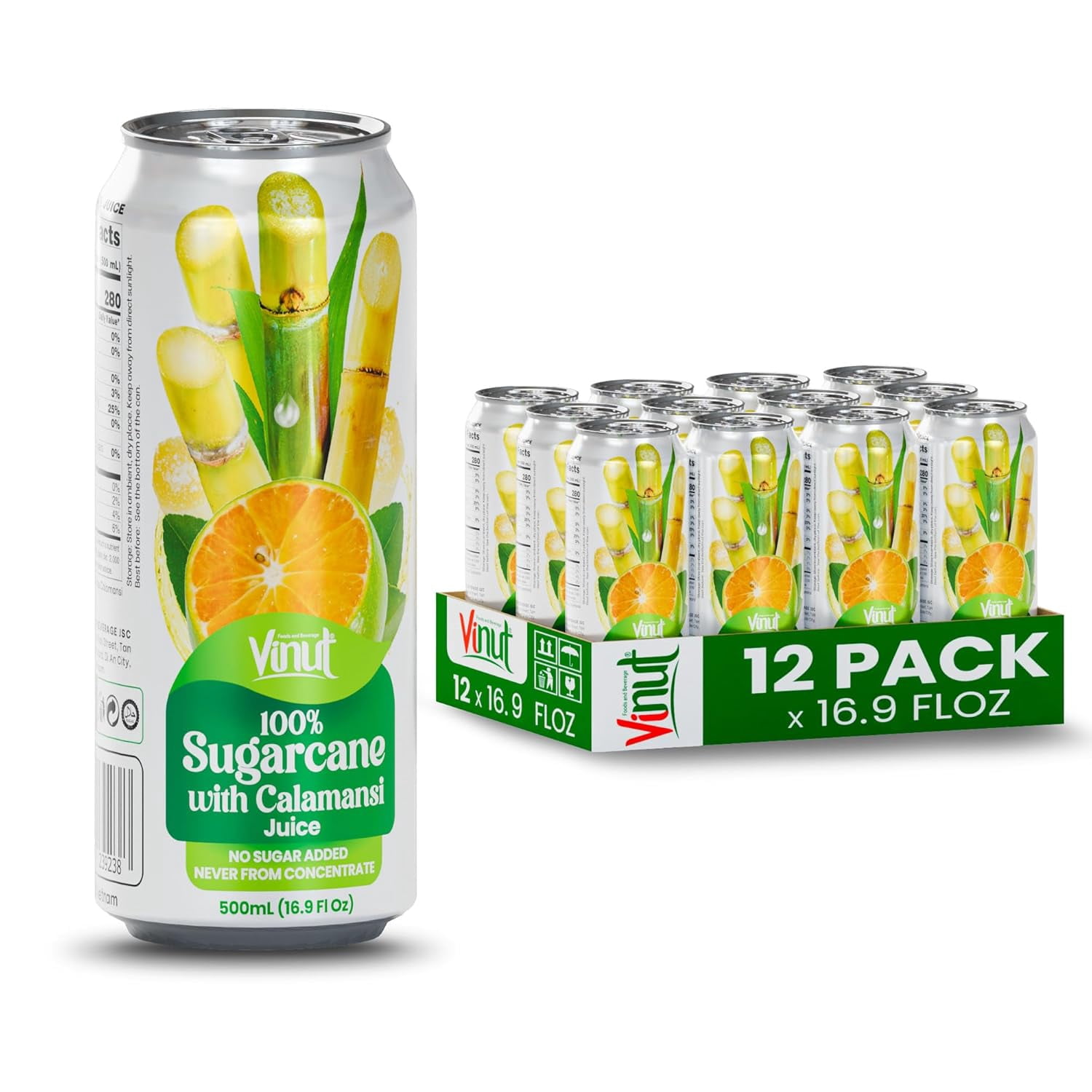 VINUT 16.9 fl oz 100% Sugarcane juice drink – Not from Concentrate