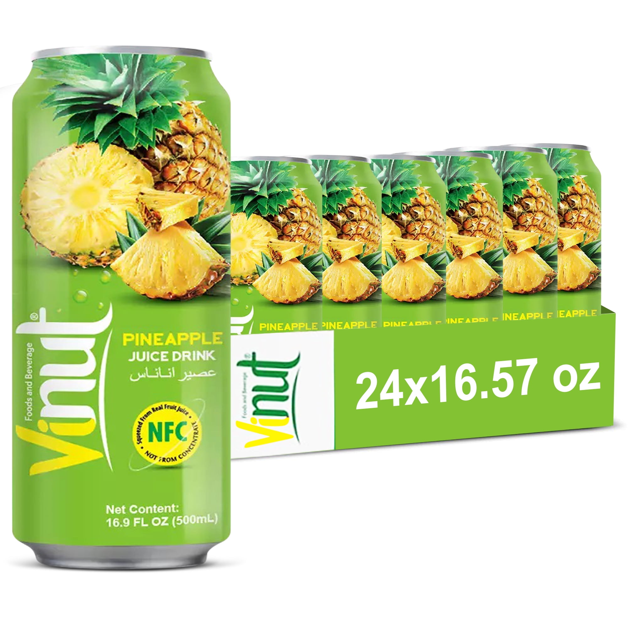 VINUT Real Pineapple Juice Drink, 100 freshly squeezed pineapples, Not