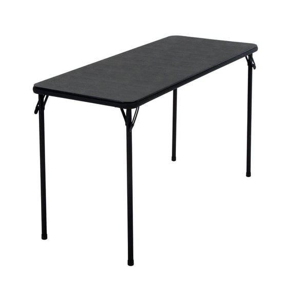 Cosco Table 20" L X 48" W X 28" H Black Steel Frame, Vinyl Pack of 2