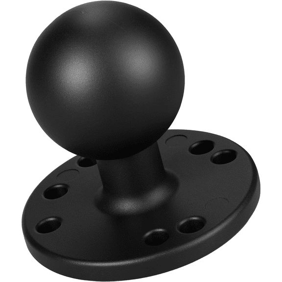 VINmounts Aluminum 1.5 inch Ball Mount Base ,AMPS Hole Round Plate,Compatible with RAM Mounts C Size 1.5 Inch Ball Double Socket Arm