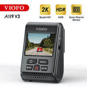 VIOFO 2K Dash Cam 2560x1440P Quad HD+ Car Dash Camera, Ultra Clear Night Vision, GPS Included, Buffered Parking Mode, True HDR, A119 V3
