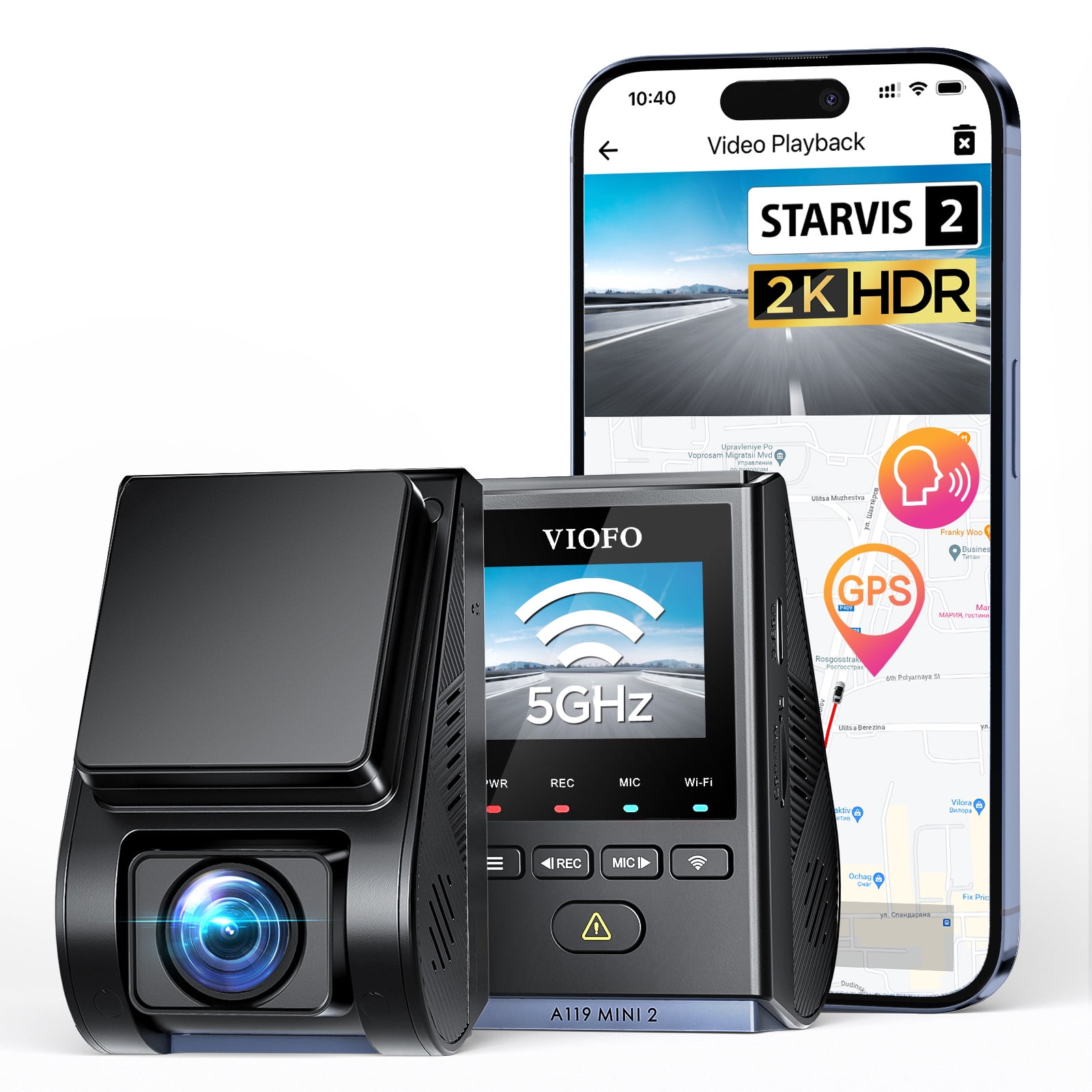 VIOFO Mini Dash Cam Front A119 Mini 2 STARVIS 2 Sensor 2K 60fps