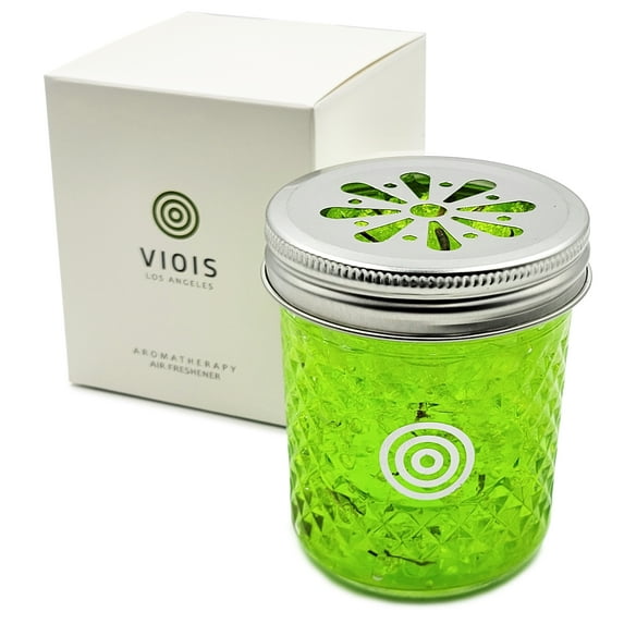 VIOIS, Rosemary & Mint Aromatherapy Car Air Freshener(Gel Type). Handcrafted Natural Air Freshener for Car and Small room. Chemical Free & Non Toxic.
