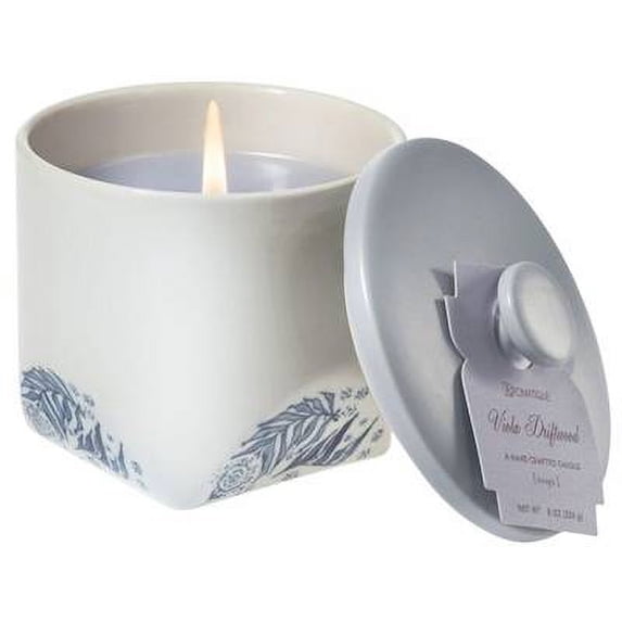 VIOLA DRIFTWOOD Aromatique Limited Edition 8 oz Scented Candle with Ceramic Lid