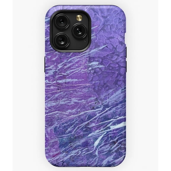 VIOLET ECHO Abstract Sound Art M1766 Phone Case for iPhone 17 16 15 14 13 12 11 Pro Max
