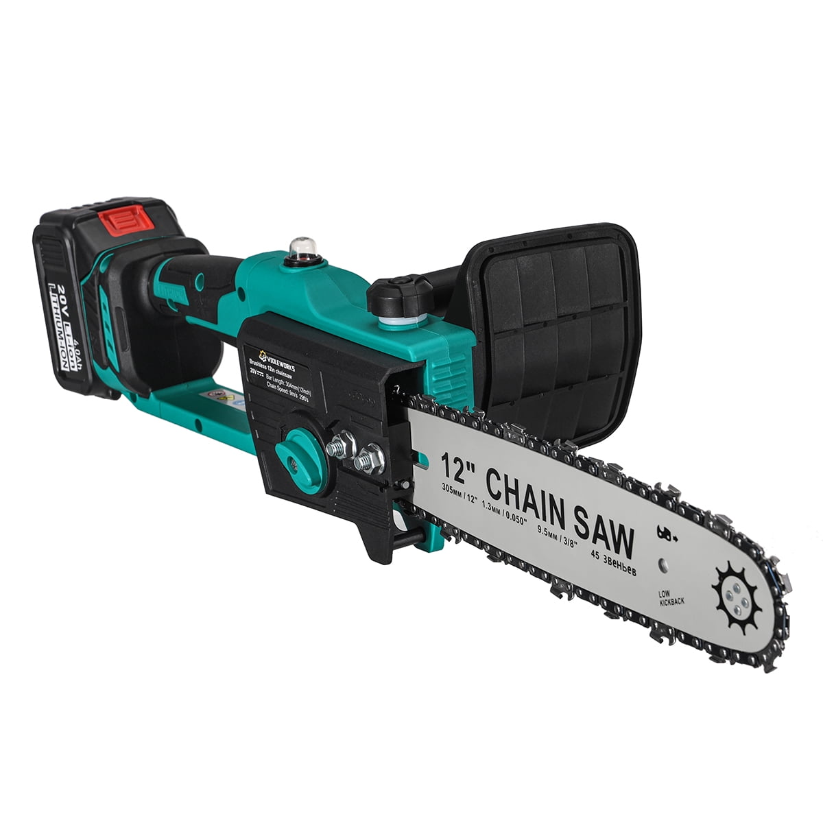 12 cm cordless chainsaw 20V with battery and charger