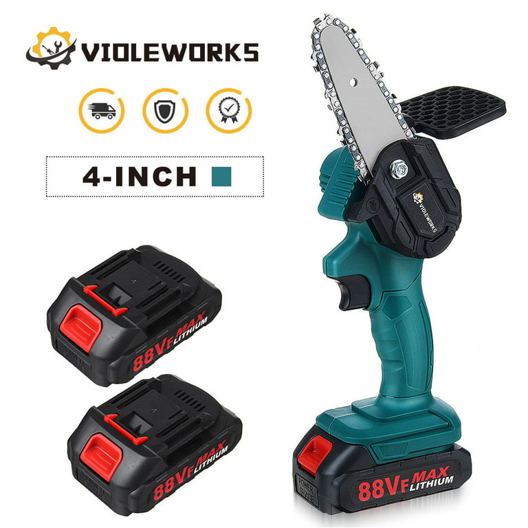 Power Tools 4 Inch/6Inch 21V Mini Electric Chain Saw With Battery Woo