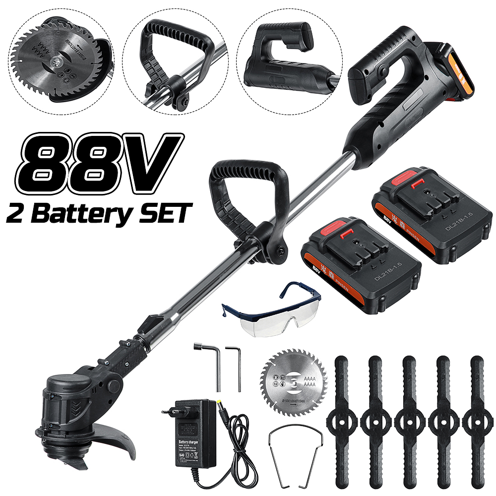 Power String Trimmer VIOLEWORKS Cordless Grass Trimmer, Electric Battery Power String ...