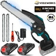 thumbnail image 1 of VIOLEWORKS Mini Chainsaw 8-Inch Battery Powered Chainsaw, 21V Rechargeable Lithium-ion Batteries, 1 of 7