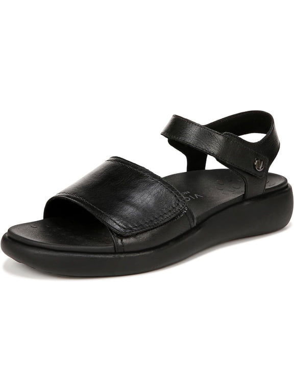 Women's Awaken Recovery Sandal Black Leather - I8710L1001