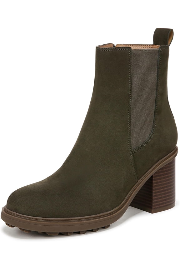 Women's Truckee Heeled Ankle Boot Dark Khaki/Green Nubuck 6M
