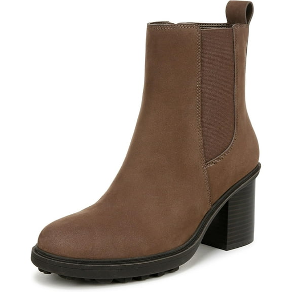 VIONIC Women's Truckee Heeled Ankle Boot Driftwood Brown Nubuck 9W