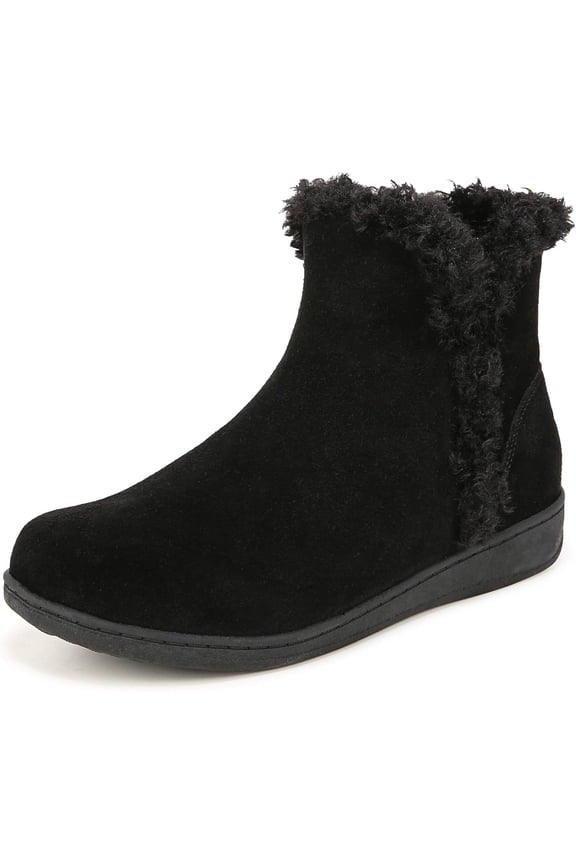 Women's Unwind Ankle Booties Black Suede 5M