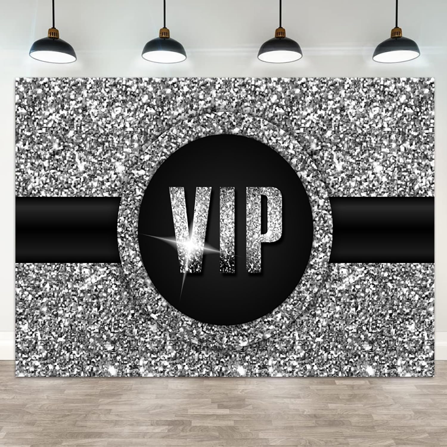 Vip Kid Backdrop VIP Backdrop Glitter Red Carpet Event Photography Background Black ...