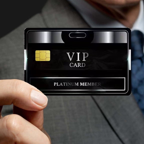 VIP Credit Card Sticker,Debit Card Skin Cover for Key, Bank Card Vinyl Decals 4 Pack