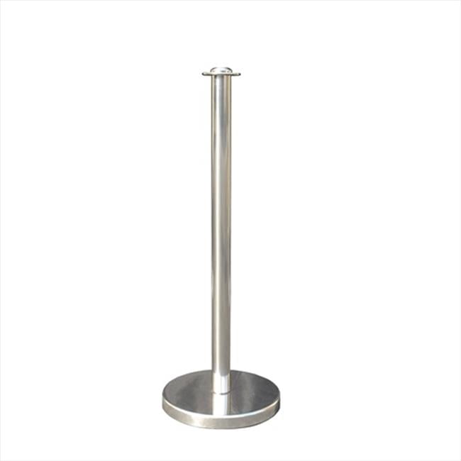 VIP Crowd Control 1600 12 in. Flat Base Economy Mirror Stainless Steel ...