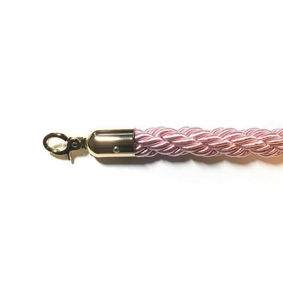 VIP Crowd Control 1775 72 in. Braided Closable Hooks, Pink & Gold