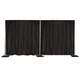 thumbnail image 1 of VIP Crowd Control 8'x20' Pipe and Drape Backdrop Kit with Premier Drape Fabric (8'x20' Black) ***Upgraded Version***, 1 of 5