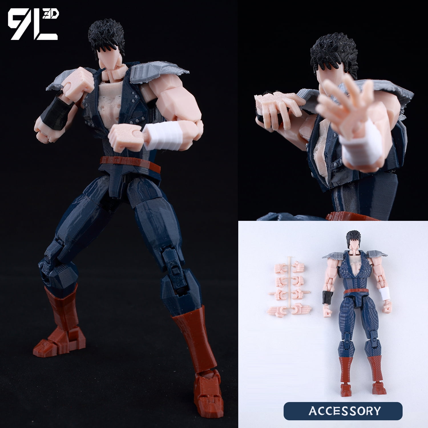 VIP-Dropshipping 9L3D Printed Anime Characters Lucky Dummy 13 Action ...