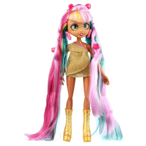 VIP Hair Makeover Quinn Fashion Doll, Transformable Hair and Glitter with Heart Shape Beads