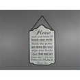 thumbnail image 1 of VIP Home & Garden MT2689 Metal Sign, Bathroom Rules - White & Black, 1 of 2