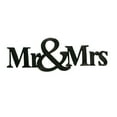 thumbnail image 1 of VIP Metal 46 in. Black Mr & Mrs Sign, 1 of 3