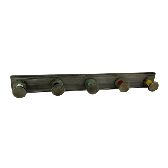 VIP Home and Garden Distressed Wood Rustic Thread Spools Wall Hook Rack 29.75 inches Long