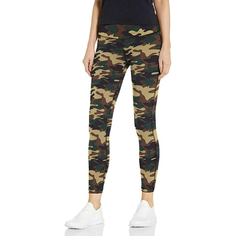 Tween High Shine Long Legging - Grey Black Camo