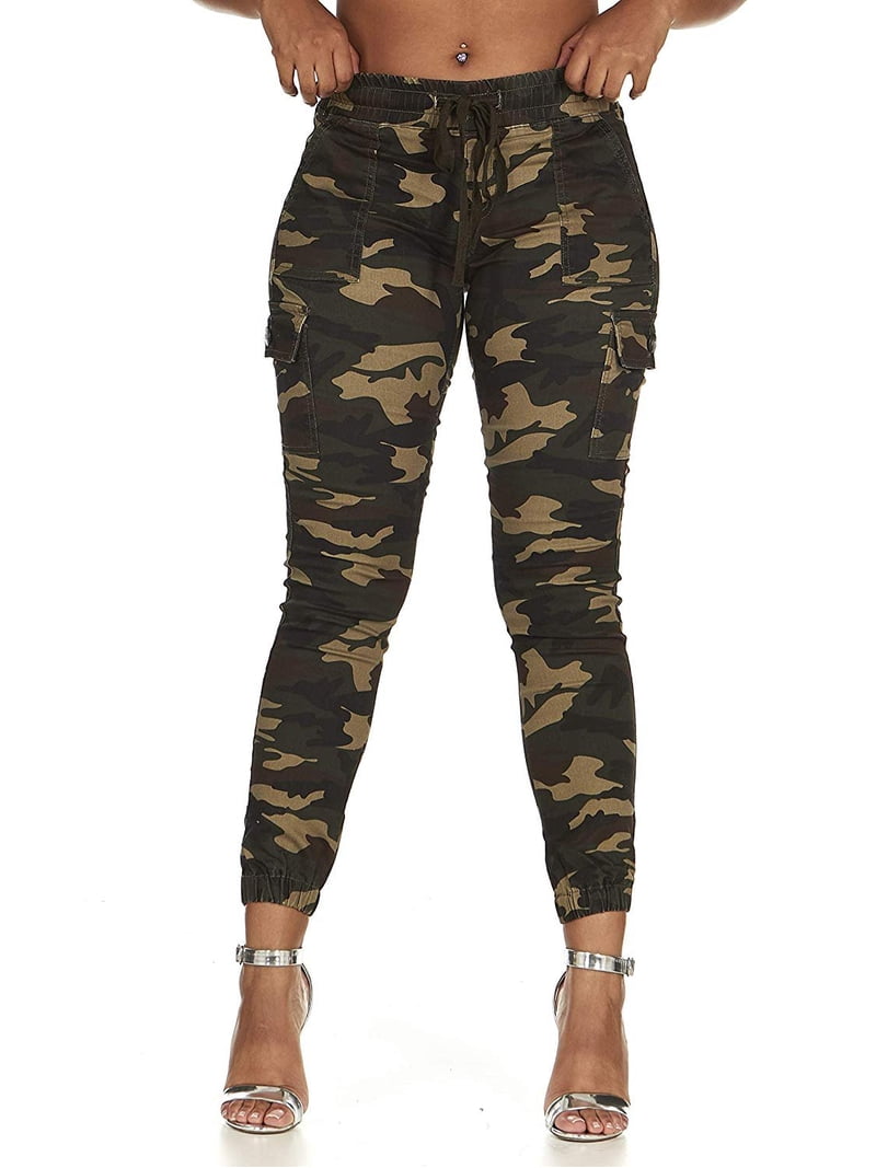 VIP Jeans Skinny Juniors Denim Joggers Pants Camo Style Slim Fit