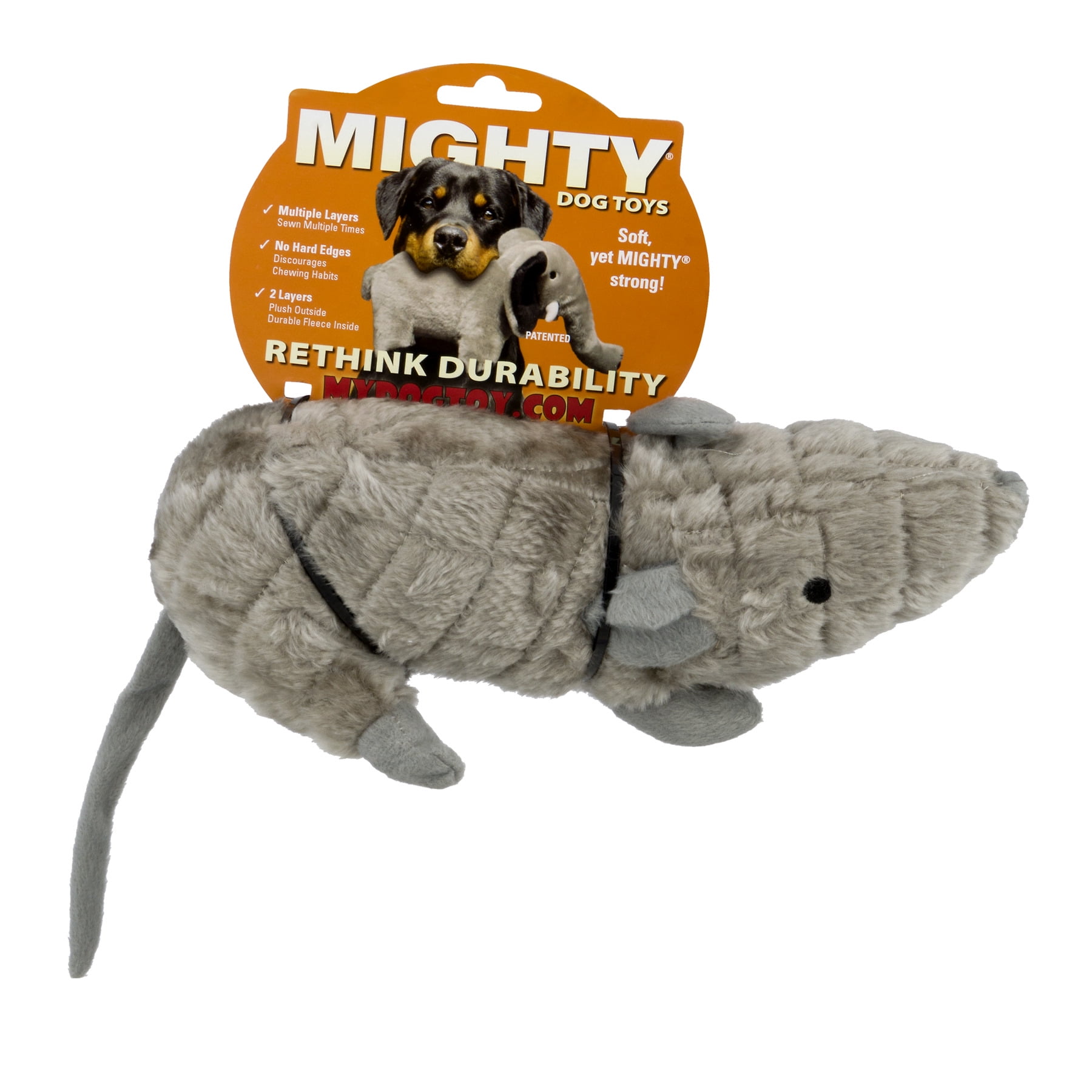 VIP Products Mighty Soft Possum Dog Toy, Multicolor