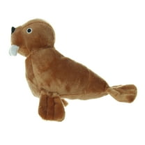Mighty Jr Arctic Walrus Durable Plush Squeaky Dog Toy
