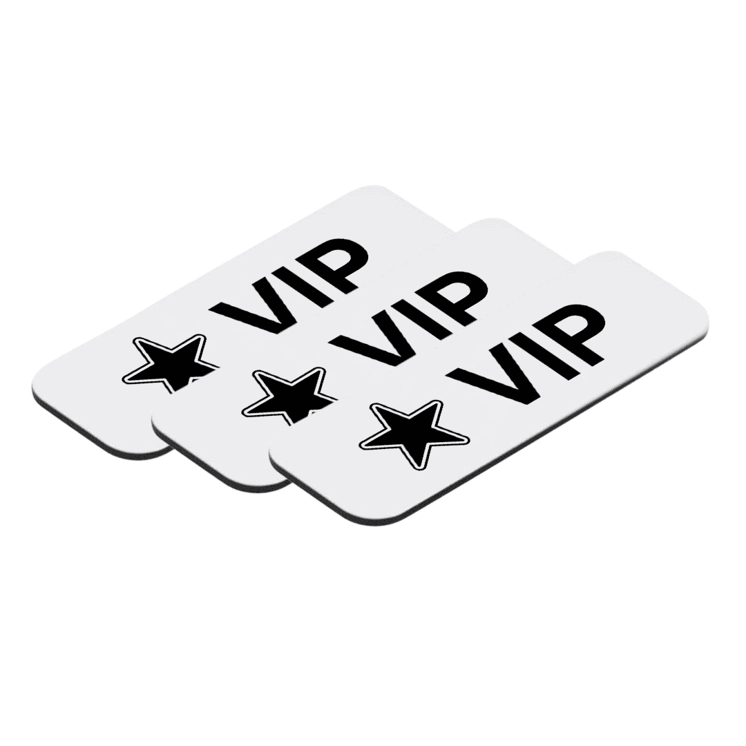 Vip Name Label VIP (Star) 1 x 3