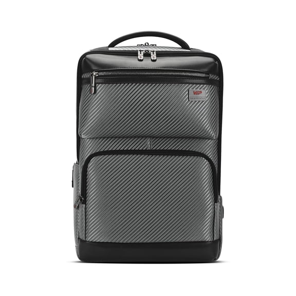 VIP Urban 17 Inch Compatible Laptop Backpack 25L + 5L Expandable | Water-Resistant with USB Charging Port | Padded Laptop Sleeve, 2 Compartments | Office  Travel Backpack for Men  Women (Mesh Grey)