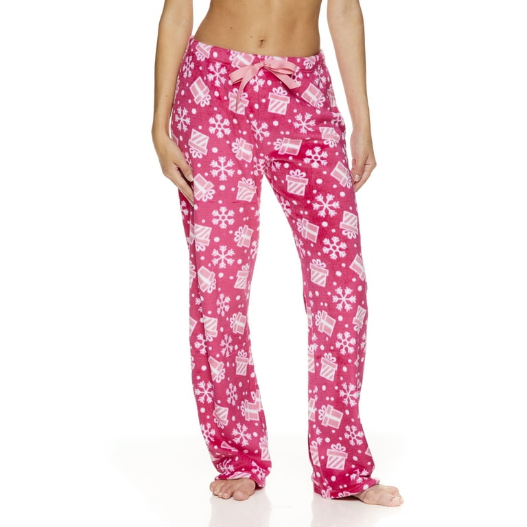 VIP Women's and Women's Plus Size Plush Sleep Pajama Pants, Sizes S-3X