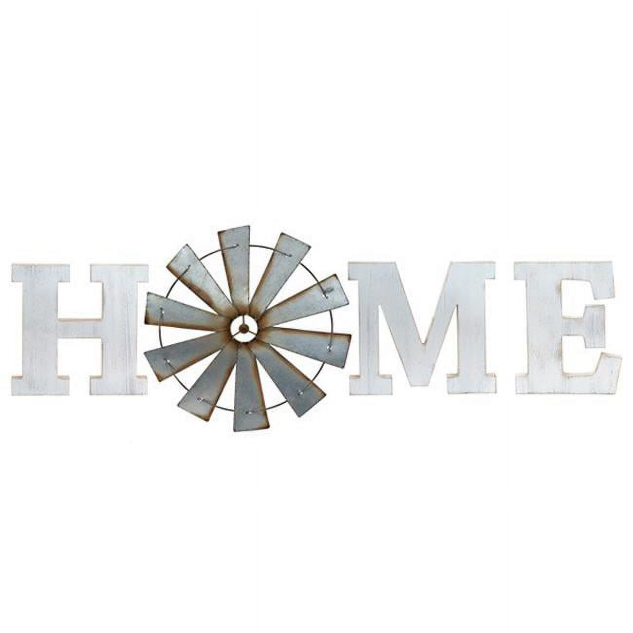 VIP Wood 74 in. Silver Home Windmill Letters Sign 4 Pieces - Walmart.com