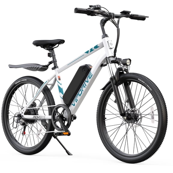VIPDRIVE Electric Bike for Adults, 24'' 750W Peak Ebike, 48V 7.8AH Removable Battery,Up to 40 Miles 20MPH Electric Mountain Bike,Front Fork Suspension,UL2849