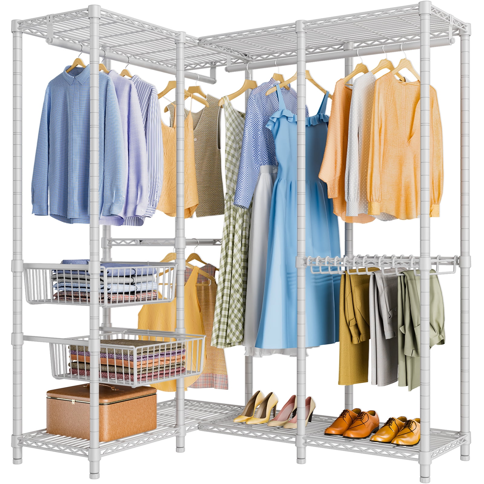 VIPEK L40 Pro L Shape Garment Rack Corner Clothes Rack Heavy Duty