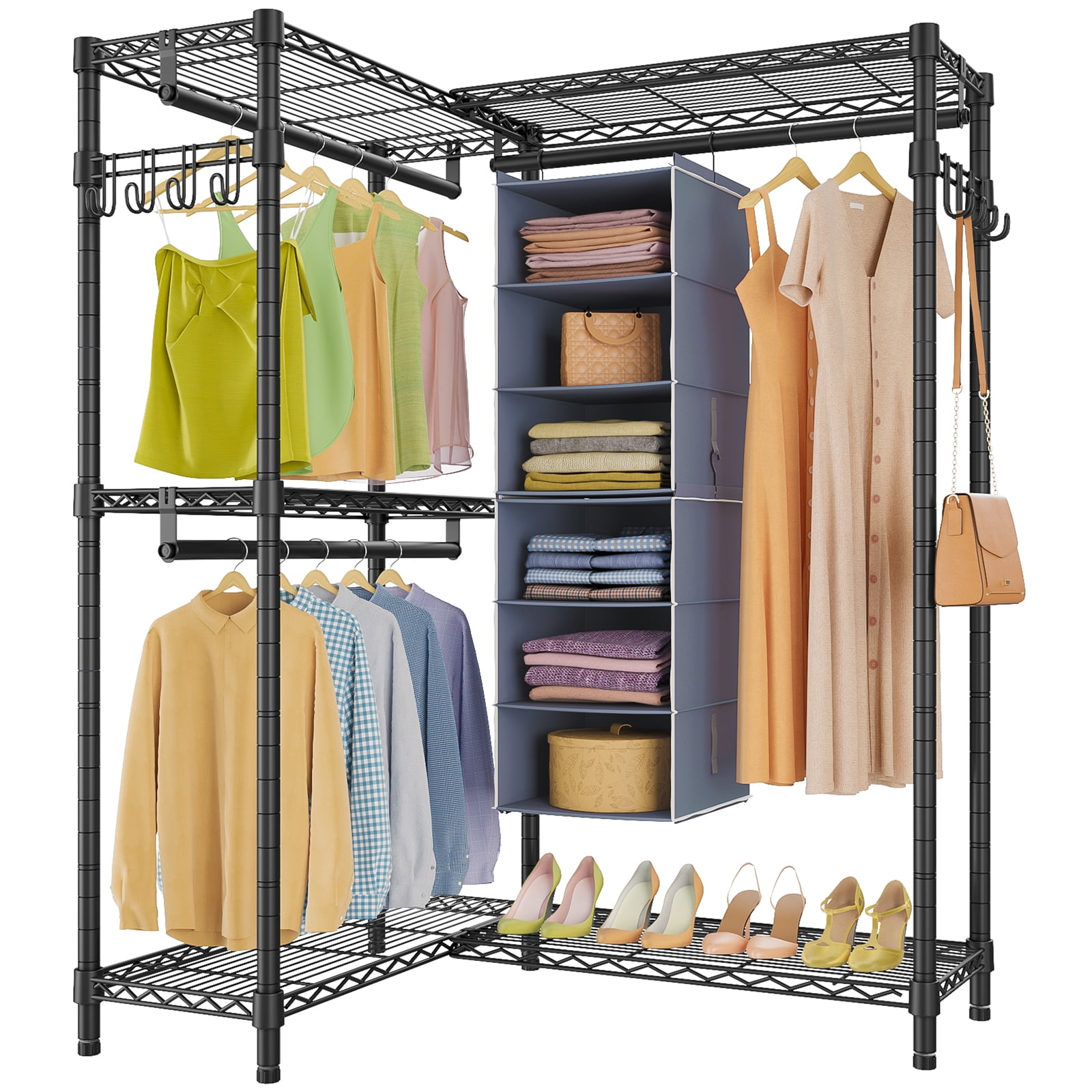VIPEK L4E L Shape Clothes Rack Heavy duty garment rack Corner clothing
