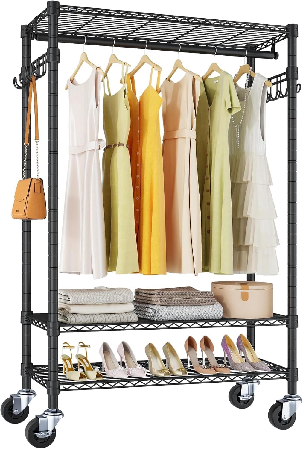 Small Sign Fasteners R Clips VIPEK R3 Heavy Duty Garment Rack with Lockable Wheels, 374LB Capacity ...