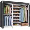 thumbnail image 1 of VIPEK S3C Heavy Duty Portable Closet, Adjustable Shoe Rack Wire Shelf, Custom White Rack with Black Cover, 1 of 7