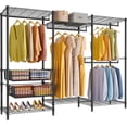 thumbnail image 1 of VIPEK V10 Medium Wire Garment Rack Heavy Duty Clothes Rack, 56.7" L x 15.7" W x 76.4" H, Max Load 720lbs, Black, 1 of 12