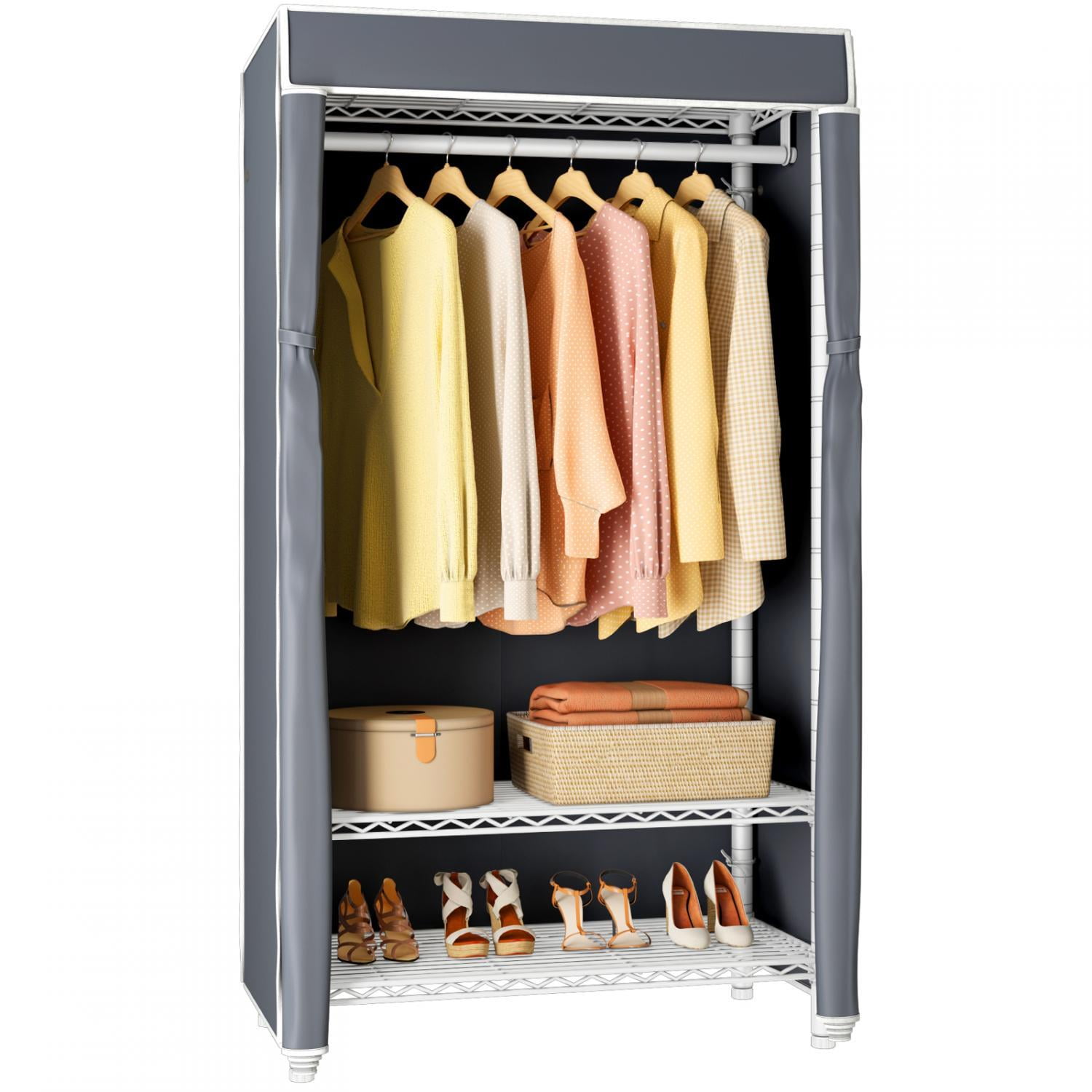 VIPEK V1C 3Tier Portable Closet with Cover Heavy Duty Clothes Rack