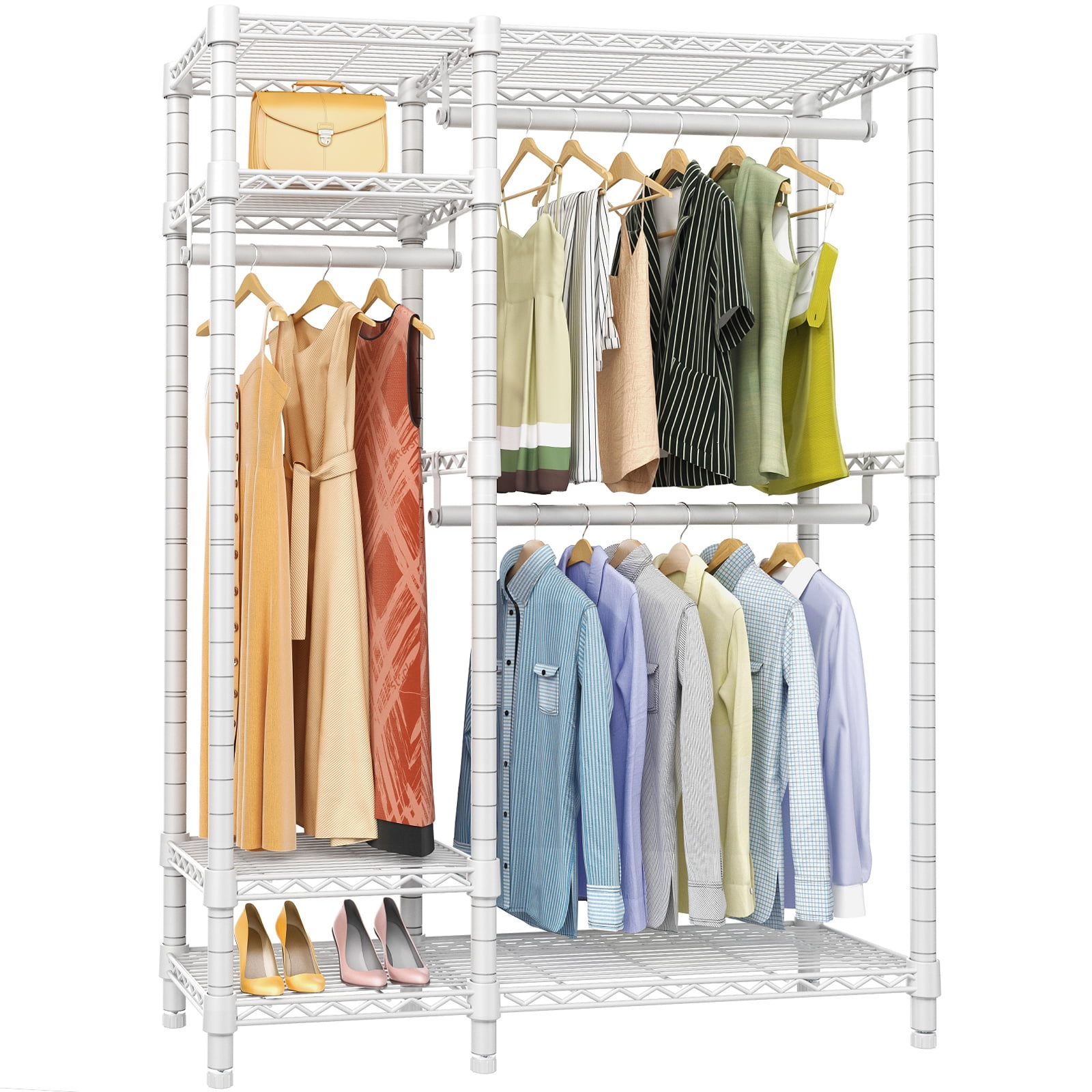 VIPEK V2S Garment Rack 4 Tiers Heavy Duty Clothes Rack Max Load 750LBS, White
