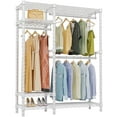 thumbnail image 1 of VIPEK V2S Garment Rack 4 Tiers Heavy Duty Clothes Rack Max Load 700LBS, White, 1 of 10