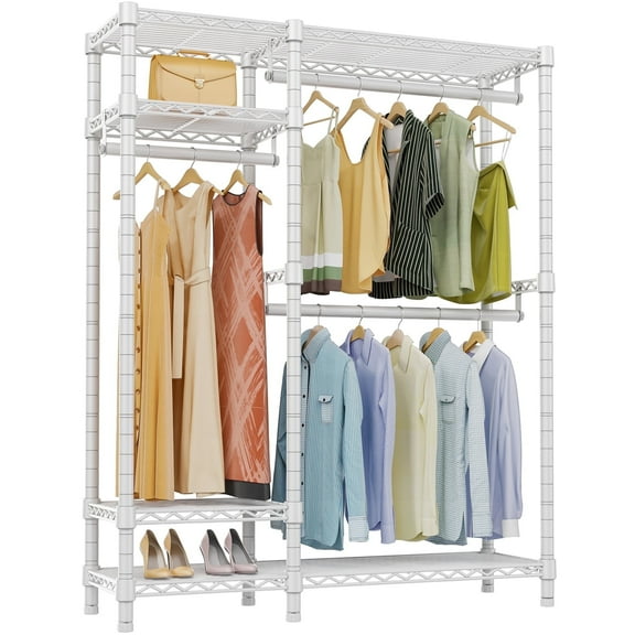 VIPEK V2S Garment Rack 4 Tiers Heavy Duty Clothes Rack Max Load 700LBS, White