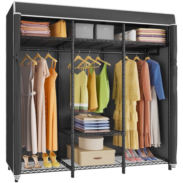 VIPEK V30C Garment Rack Heavy Duty Portable Closet with Cover Clothes